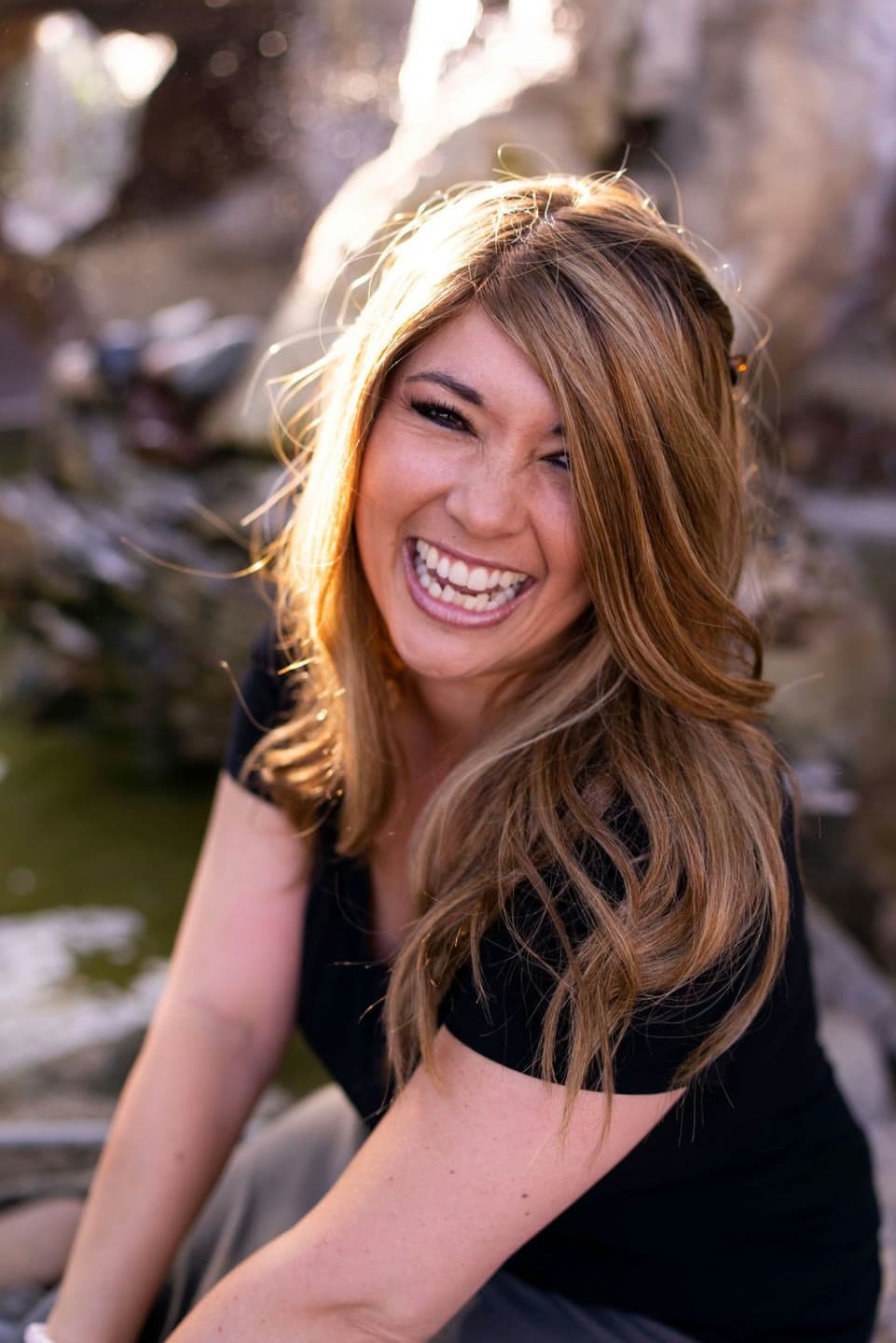 Abi Levine laughing